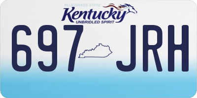 KY license plate 697JRH