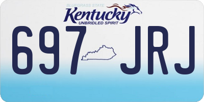 KY license plate 697JRJ