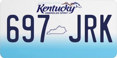 KY license plate 697JRK