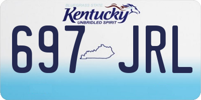 KY license plate 697JRL