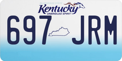 KY license plate 697JRM
