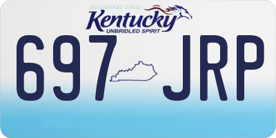 KY license plate 697JRP