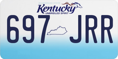KY license plate 697JRR