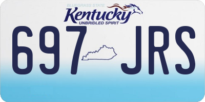 KY license plate 697JRS