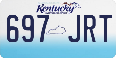 KY license plate 697JRT