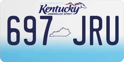 KY license plate 697JRU