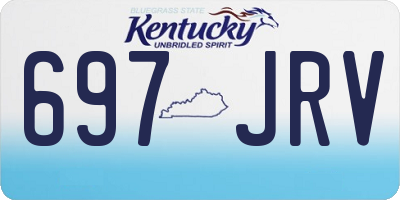 KY license plate 697JRV