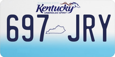 KY license plate 697JRY