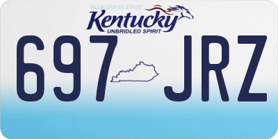 KY license plate 697JRZ