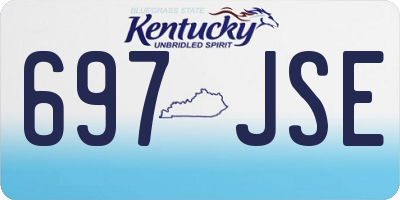 KY license plate 697JSE