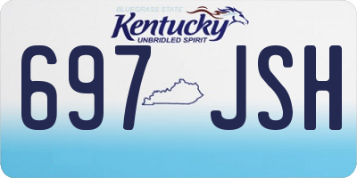KY license plate 697JSH