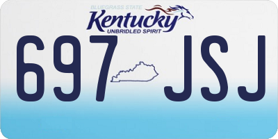 KY license plate 697JSJ