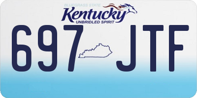 KY license plate 697JTF