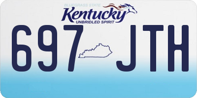 KY license plate 697JTH