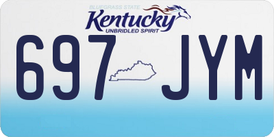 KY license plate 697JYM