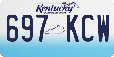 KY license plate 697KCW