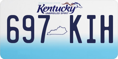 KY license plate 697KIH