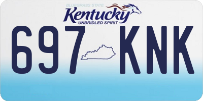 KY license plate 697KNK