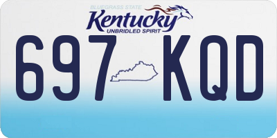 KY license plate 697KQD