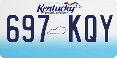 KY license plate 697KQY