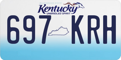 KY license plate 697KRH