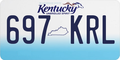 KY license plate 697KRL