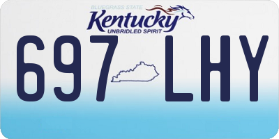 KY license plate 697LHY