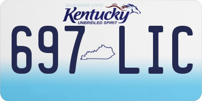 KY license plate 697LIC