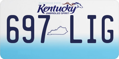 KY license plate 697LIG