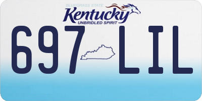 KY license plate 697LIL