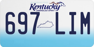 KY license plate 697LIM