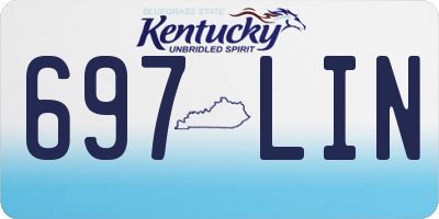 KY license plate 697LIN