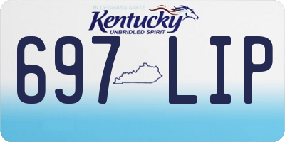KY license plate 697LIP