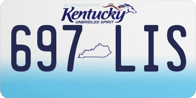 KY license plate 697LIS