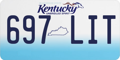 KY license plate 697LIT