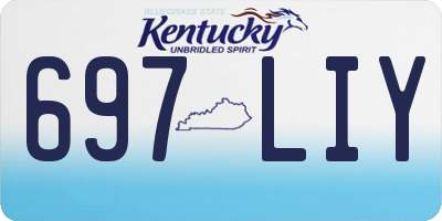 KY license plate 697LIY