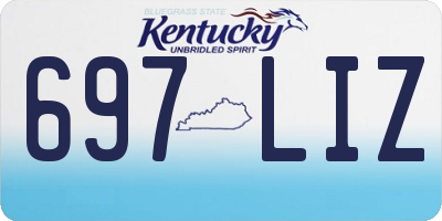 KY license plate 697LIZ