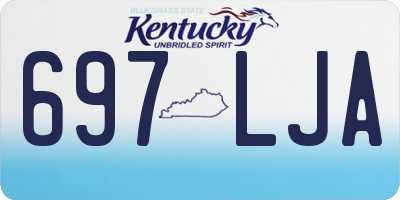 KY license plate 697LJA