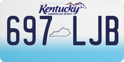 KY license plate 697LJB