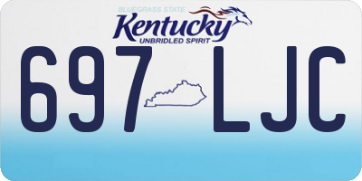 KY license plate 697LJC