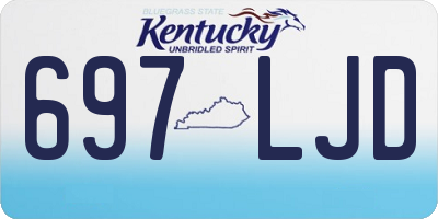 KY license plate 697LJD