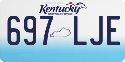 KY license plate 697LJE
