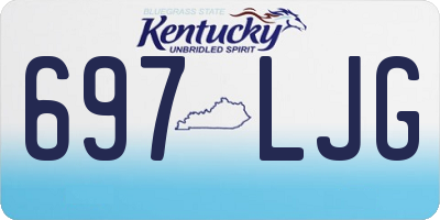 KY license plate 697LJG