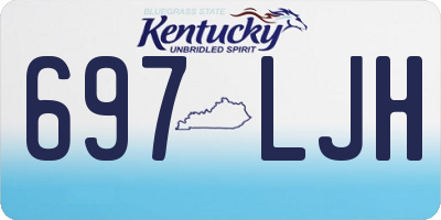 KY license plate 697LJH