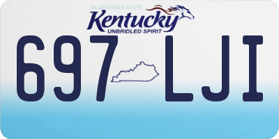 KY license plate 697LJI