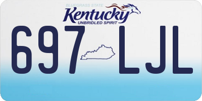 KY license plate 697LJL