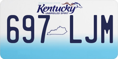 KY license plate 697LJM