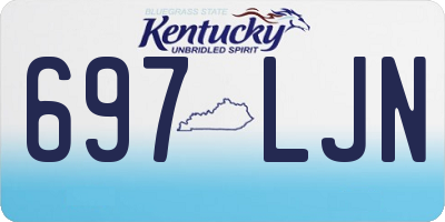 KY license plate 697LJN