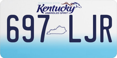KY license plate 697LJR