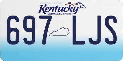 KY license plate 697LJS
